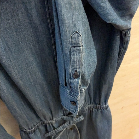 Cremieux Womens Ann Denim Dress Blue Waist Tie - Picture 4 of 8